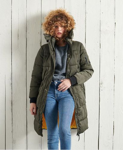 Parka Superdry Chinook verde militar para hombre