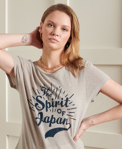 Camiseta con diseño gráfico y ribete de encaje Montauk - Superdry - Modalova