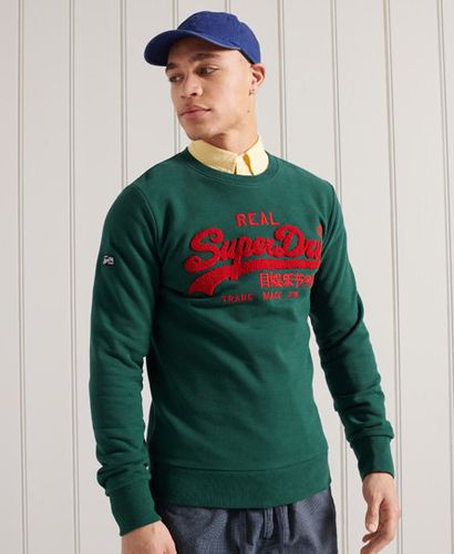 Sudadera con cuello redondo y Vintage Logo de chenilla - Superdry - Modalova