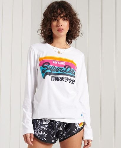 Camiseta de manga larga con logo Vintage Cali - Superdry - Modalova