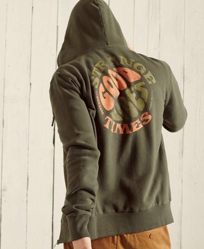 Sudadera con capucha y cremallera sin marca de estilo militar - Superdry - Modalova