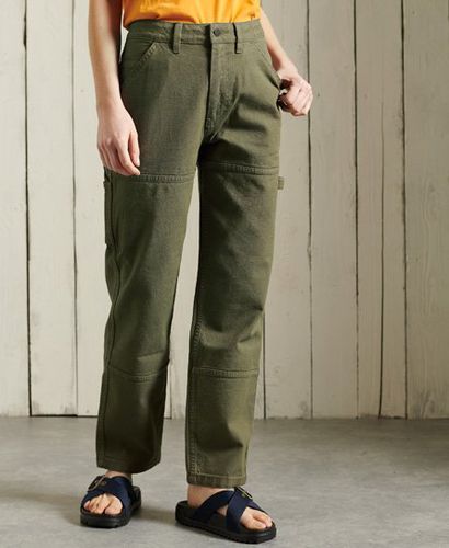 Women's Carpenter Pants Khaki / Olive - Size: 26/30 - Superdry - Modalova