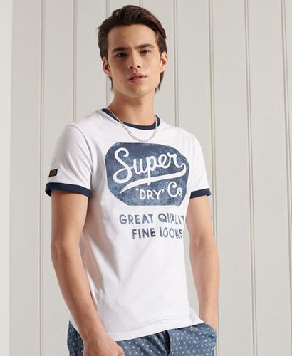 Camiseta de gramaje estándar con ribetes en contraste Workwear - Superdry - Modalova