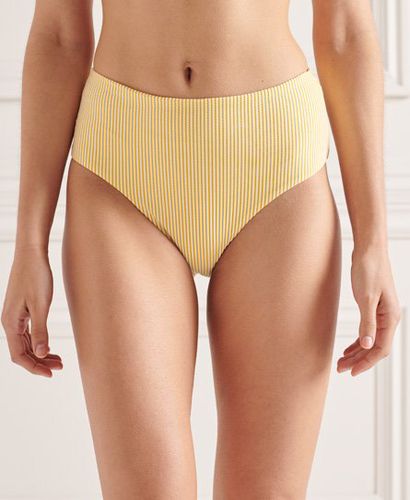 Women's High Waist Bikini Briefs Yellow / Pigment Yellow - Size: 14 - Superdry - Modalova