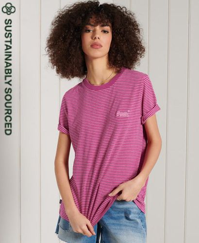Camiseta de algodón orgánico con diseño a rayas - Superdry - Modalova
