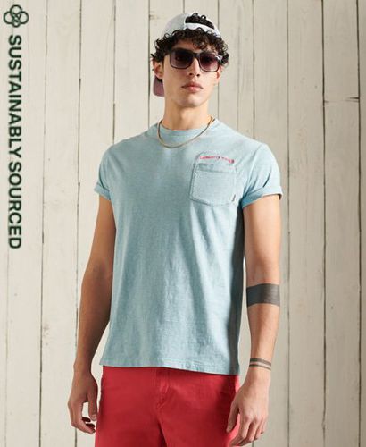 Camiseta de algodón orgánico con bolsillo LA Beach Surfing Goods - Superdry - Modalova