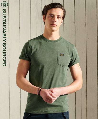 Camiseta de algodón orgánico con bolsillo Workwear - Superdry - Modalova