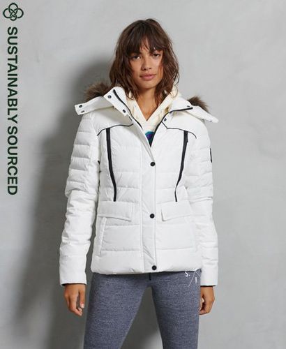 Women's Glacier Padded Jacket White - Size: 8 - Superdry - Modalova