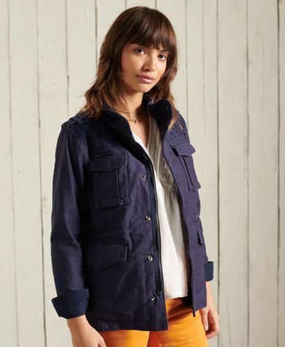 Women's Crafted M65 Jacket Navy / Navy Crafted - Size: 10 - Superdry - Modalova