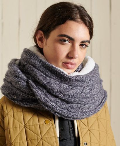 Women's Tweed Cable Snood - Size: 1SIZE - Superdry - Modalova
