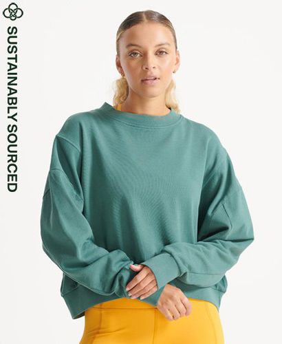 Women's Sport Flex Sweatshirt aus Bio-Baumwolle mit Rundhalsausschnitt und Fle - Größe: 36 - Superdry - Modalova
