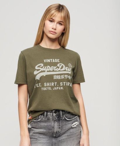 Damen Vintage Logo Heritage Relaxed T-Shirt - Größe: 36 - Superdry - Modalova