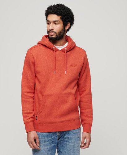 Men's Essential Logo Hoodie Orange / Bright Orange Marl - Size: L - Superdry - Modalova