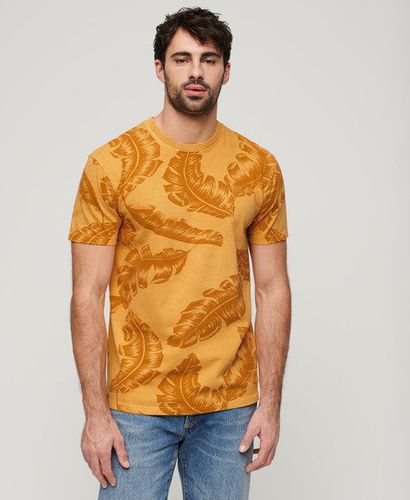 Men's Vintage Overdye Printed T-Shirt Yellow / Desert Yellow - Size: L - Superdry - Modalova