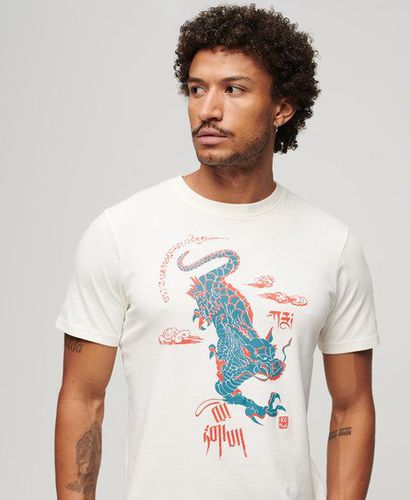 Herren und x Komodo Kailash Dragon T-Shirt Bedruckt, Größe: M - Superdry - Modalova