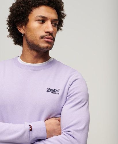 Men's Essential Logo Crew Sweatshirt / Light Lavender - Size: L - Superdry - Modalova
