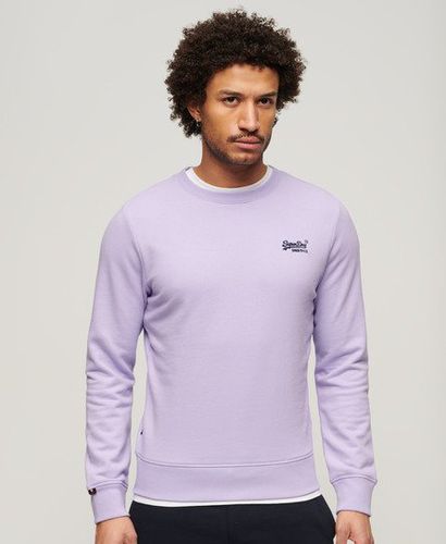 Men's Essential Logo Crew Sweatshirt / Light Lavender - Size: XL - Superdry - Modalova