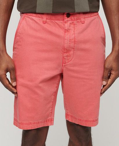 Men's Vintage International Shorts Cream / Coral - Size: 34 - Superdry - Modalova