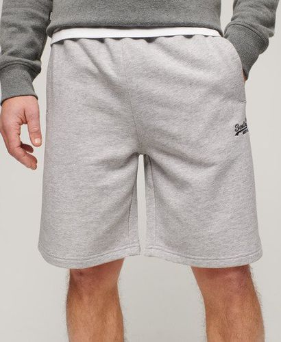 Men's Essential Logo Jersey Shorts Light Grey / Glacier Grey Marl - Size: L - Superdry - Modalova