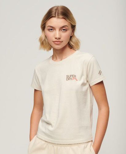 Women's Sportswear Logo Fitted T-Shirt / Rice White - Size: 14 - Superdry - Modalova