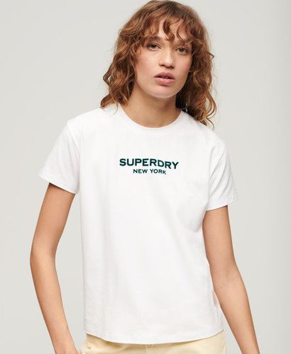 Women's Sport Luxe Graphic T-Shirt White / Brilliant White - Size: 10 - Superdry - Modalova