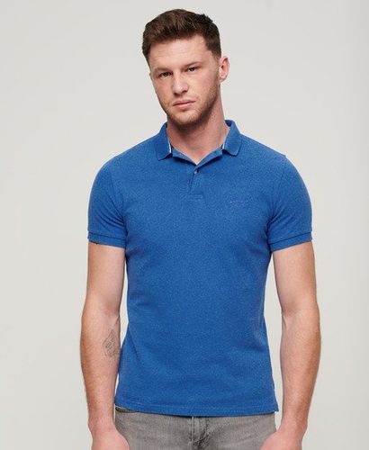 Men's Classic Pique Polo Shirt / Varsity Blue Marl - Size: S - Superdry - Modalova