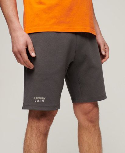 Men's Sport Tech Logo Tapered Shorts Dark Grey / Dark Slate Grey - Size: M - Superdry - Modalova