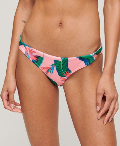 Women's Tropical Cheeky Bikini Briefs Pink / Malibu Pink Paradise - Size: 12 - Superdry - Modalova