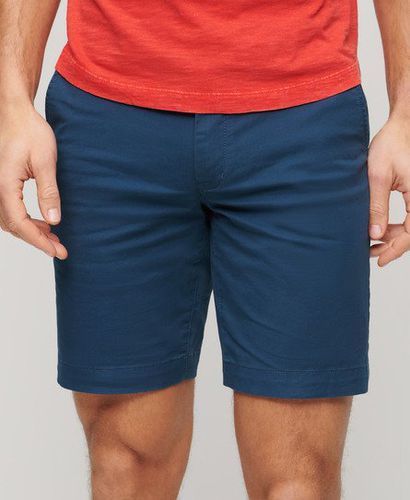 Men's Stretch Chino Shorts Blue / Pilot Mid Blue - Size: 28 - Superdry - Modalova