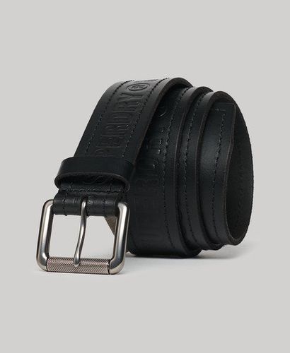 Mens Vintage Branded Belt, Dark Grey, Size: XL - Superdry - Modalova