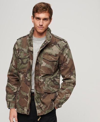 Men's Military M65 Jacket Green / Washed Green Camo - Size: M - Superdry - Modalova