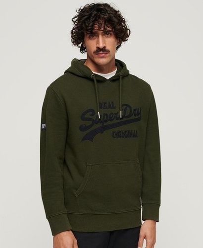 Men's Embroidered Long Sleeved Hoodie / Surplus Goods Olive - Size: Xxl - Superdry - Modalova