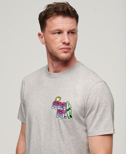 Herren Lässiges Neonfarbenes Travel T-Shirt - Größe: M - Superdry - Modalova
