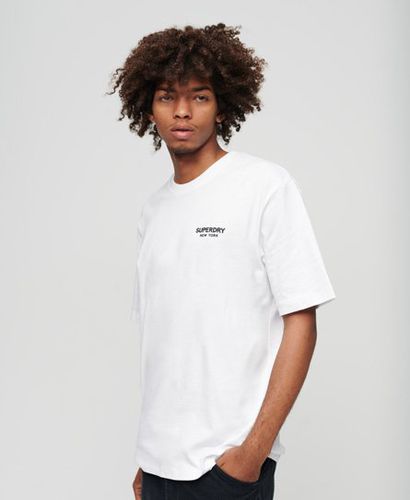 Men's Luxury Sport Loose T-Shirt White / Brilliant White - Size: Xxl - Superdry - Modalova