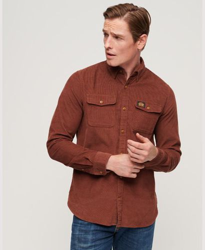 Men's Trailsman Relaxed Fit Corduroy Shirt Brown / Potting Soil Brown - Size: Xxl - Superdry - Modalova