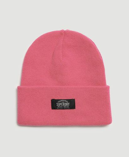 Women's Classic Knitted Beanie Pink / Pink Peacock - Size: 1SIZE - Superdry - Modalova