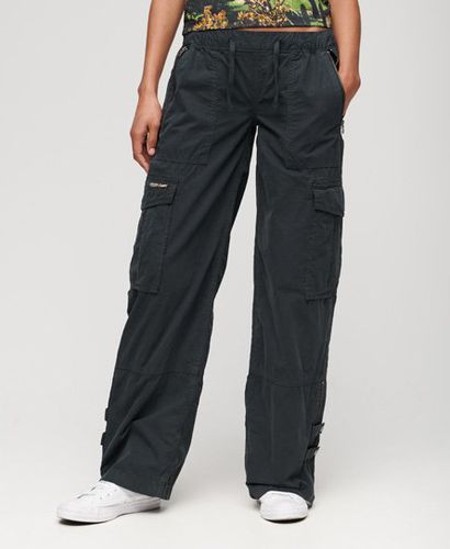 Women's Low Rise Wide Leg Cargo Pants Navy / Eclipse Navy - Size: 32 - Superdry - Modalova