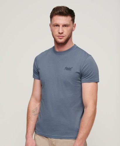 Men's Organic Cotton Essential Logo Embroidered T-Shirt / Heritage Washed - Size: S - Superdry - Modalova
