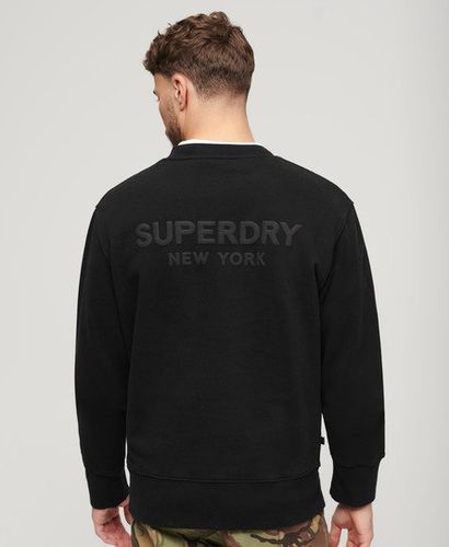 Men's Sport Loose Crew Sweatshirt Black - Size: S - Superdry - Modalova