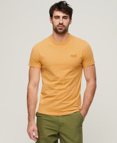 Men's Organic Cotton Essential Logo T-Shirt Yellow / Ochre Yellow Marl - Size: M - Superdry - Modalova