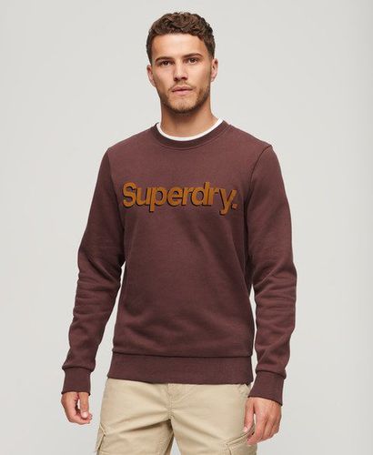 Men's Classic Logo Print Core Sweatshirt, Red, Size: M - Superdry - Modalova