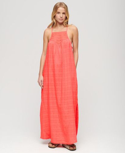 Damen Maxi-Strandkleid mit Spitze und Nackenträger - Größe: 38 - Superdry - Modalova