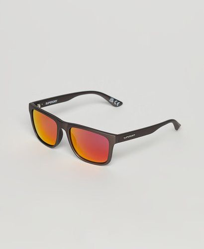 Men's Sdr Rectangular Roamer Sunglasses Brown / Matte Brown / Red Mirror - Size: 1SIZE - Superdry - Modalova