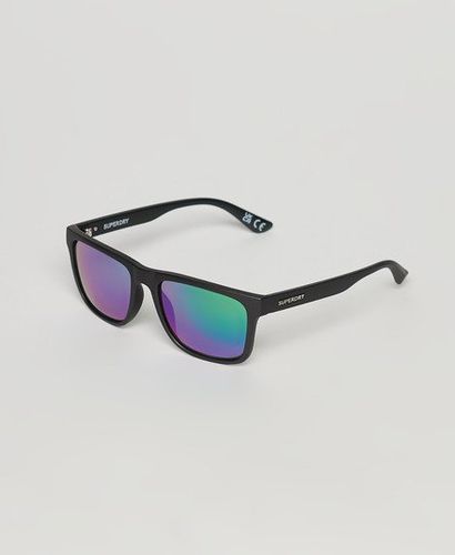 Men's Sdr Rectangular Roamer Sunglasses Grey / Matte Grey / Green Mirror - Size: 1SIZE - Superdry - Modalova
