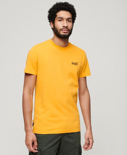 Men's Organic Cotton Essential Logo T-Shirt Gold / Utah Gold - Size: M - Superdry - Modalova