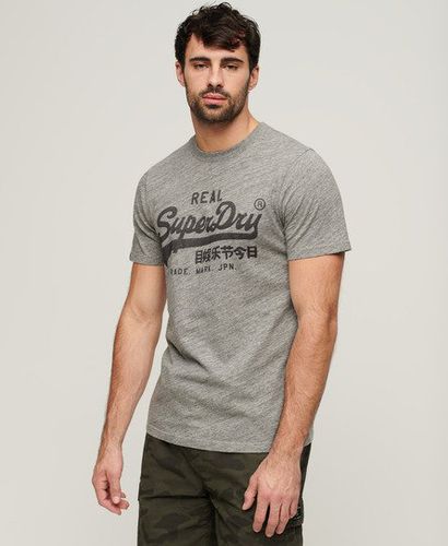 Men's Classic Vintage Logo T-Shirt, Grey, Size: XXXL - Superdry - Modalova