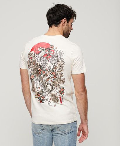 Men's Tokyo Graphic T Shirt Cream - Size: XL - Superdry - Modalova