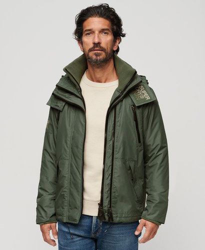 Men's Hooded Mountain SD Windbreaker Jacket Green / Laurel Khaki - Size: Xxl - Superdry - Modalova