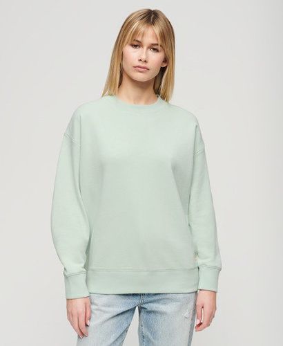 Women's Essential Logo Sweatshirt Green / Surf Spray Green - Size: 10 - Superdry - Modalova