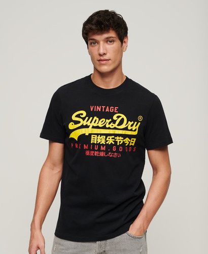 Men's Vintage Logo Duo T-Shirt Black / Jet Black - Size: L - Superdry - Modalova